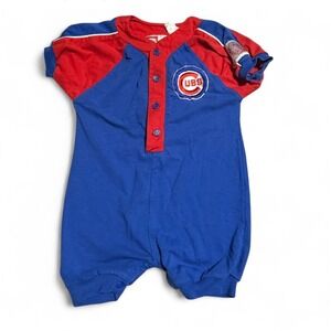 Vintage Chicago Cubs Baby Romper 24m Starter MLB One Piece Infant 90s